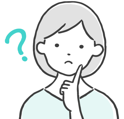 デジタルスタンプラリーとは何かを考えている人物のイラスト